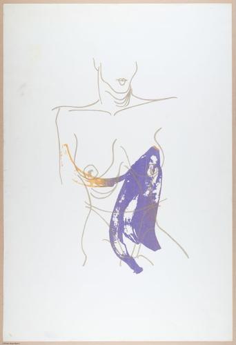 Nude. Sketch & silkscreen