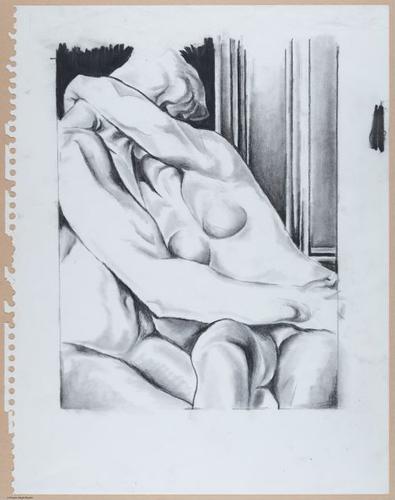 Le Baiser de Rodin,&nbsp;pencil sketch.Musée Rodin, 77 Rue de Varenne, 75007 Paris