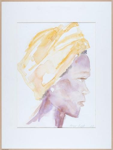 Nude in headwrap,, Fort Mason, SF. &nbsp;&nbsp;