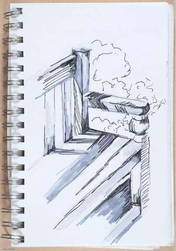 Filoli, Woodside, CA, bench, plein air