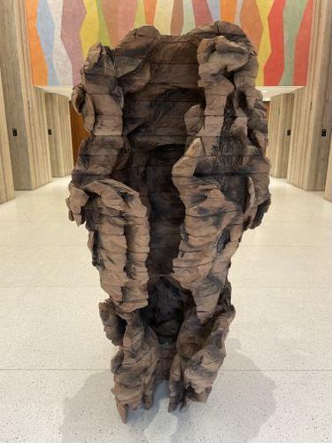 Wood sculpture by Ursula von Rydingsvard