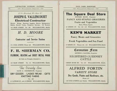 E403 - Williamstown Directory 1949 - i18922-18923