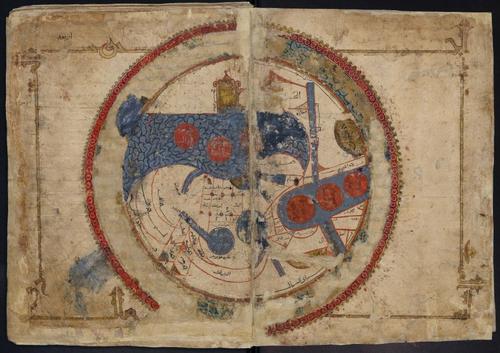 Classic KMMS world map, “Ṣūrat al-Arḍ” (Picture of the World) - 1193