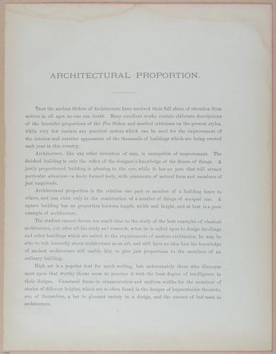 E428 - Arch Proportions - i20825
