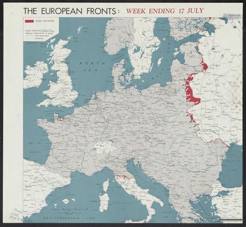 The European fronts [cartographic material] : week ending 17 July