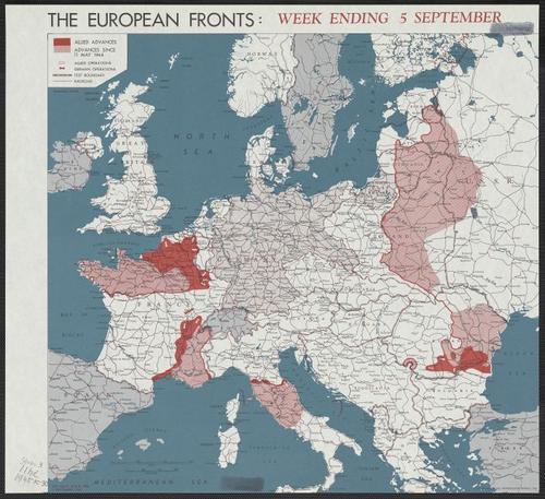 The European fronts [cartographic material] : week ending 5 September