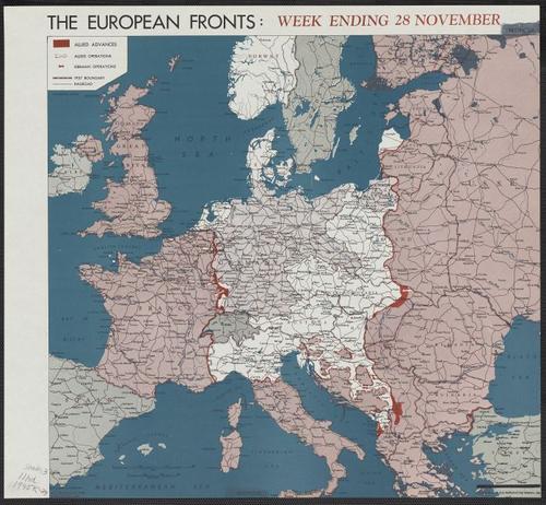 The European fronts [cartographic material] : week ending 28 November