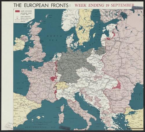 The European fronts [cartographic material] : week ending 19 September