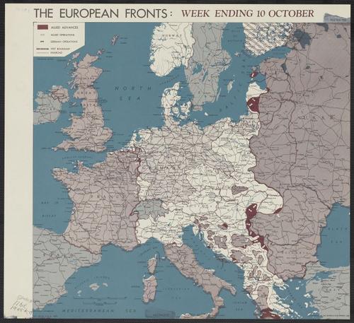 The European fronts [cartographic material] : week ending 10 October