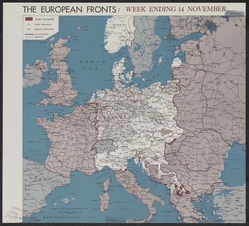 The European fronts [cartographic material] : week ending 14 November.