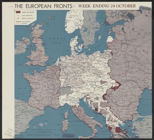 The European fronts [cartographic material] : week ending 24 October.