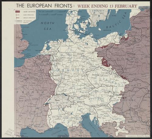 The European fronts [cartographic material] : week ending 13 February