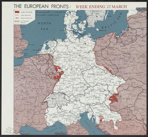 The European fronts [cartographic material] : week ending 27 March