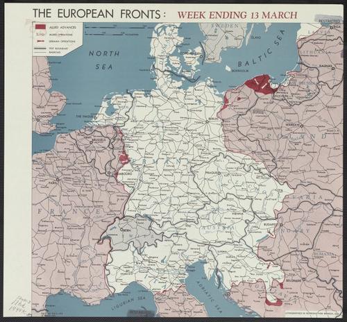 The European fronts [cartographic material] : week ending 13 March