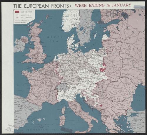 The European fronts [cartographic material] : week ending 16 January