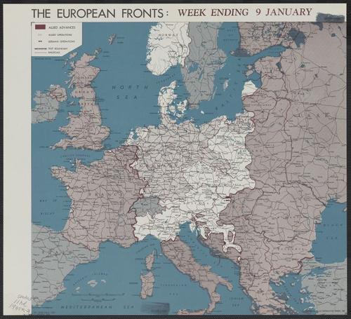 The European fronts [cartographic material] : week ending 9 January / R & A, OSS