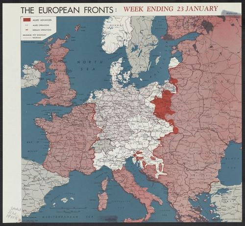The European fronts [cartographic material] : week ending 23 January