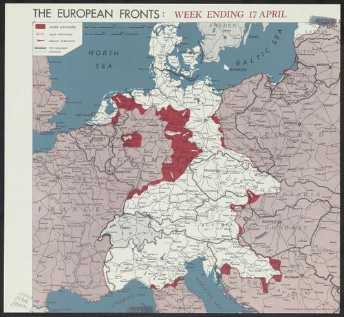 The European fronts [cartographic material] : week ending 17 April