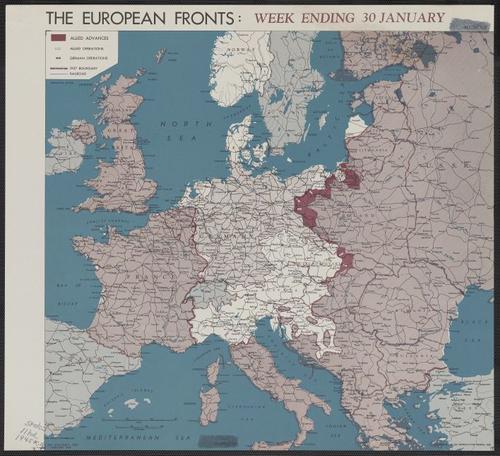The European fronts [cartographic material] : week ending 30 January