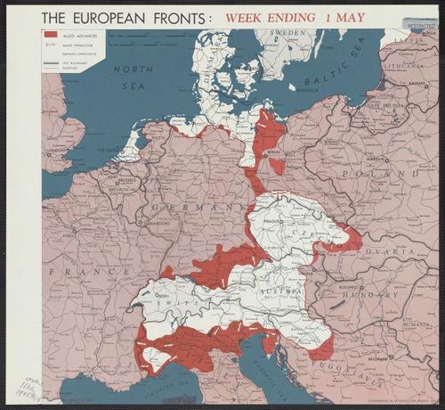 The European fronts [cartographic material] : week ending 1 May