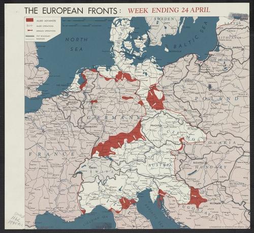 The European fronts [cartographic material] : week ending 24 April