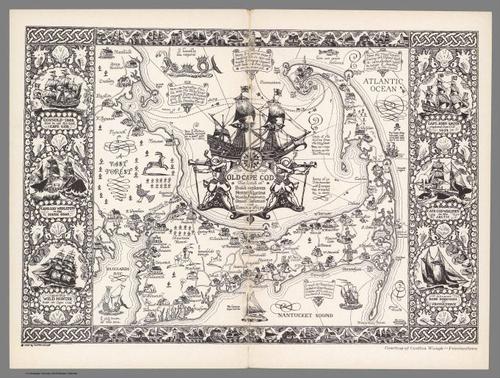 E414 - The Map of Cape Cod, Massachusetts - Coulton Waugh - 1930 - Jeff Sousa