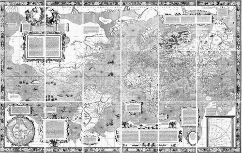 E414 - Mercator 1569 World Map - Gerardus Mercator - 1569 - Barrett Heritage