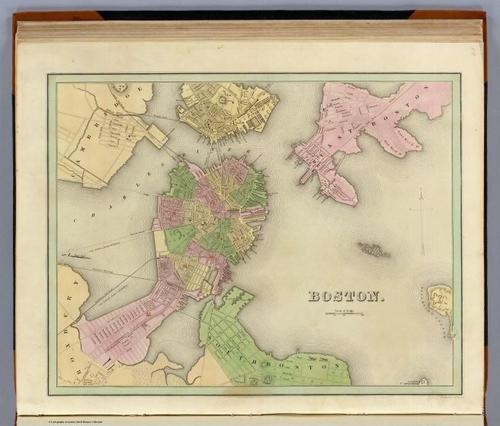 City of Boston(A General Atlas Of The World, With A Separate Map Of Each Of The United States Of America.)-Goodrich, S.G. ; Bradford, Thomas G.-1841-Sam Reynoso Williams