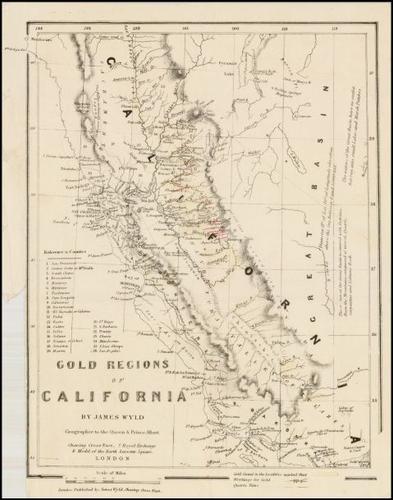 E414 - Gold Regions of California - James Wyld - 1852 - Tayler Wise