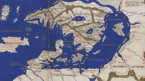 Speculation - Map of Sweden (Scandinavia) from the 1st century - Barrett Heritage