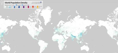 E414- World Population Density - 2020- Fletcher Hoven