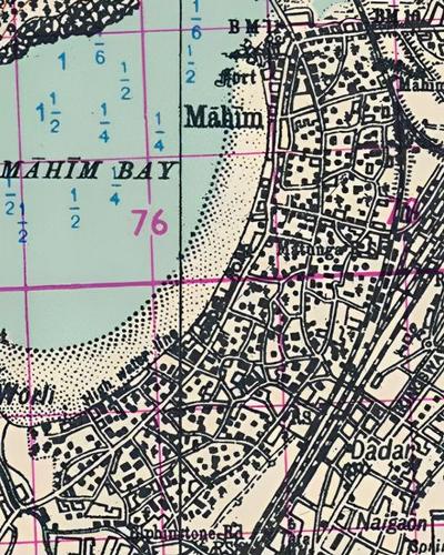 Survey of India - Bombay and Surrounding Country - 1946 - Mahim