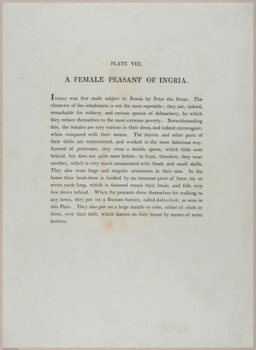 E491 - The Costume of the Russian Empire - 22728