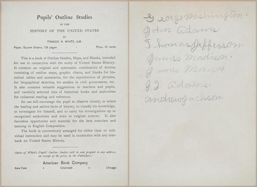 E541 - A First Book in American History - 1889 - 26242-26243