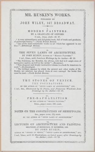 E555 - Lectures by Ruskin - 27299