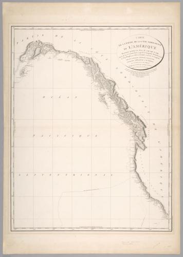 E560 - &nbsp;Carte de la Côte Nord-Ouest de l'Amérique Reconnue pendant les Etés de 1792, 17953, et 1794 - Jane and Ronald Gibbs Collection