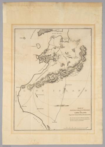 E560 - Sketch of General Grants Position on Long Island - Jane and Ronald Gibbs Collection