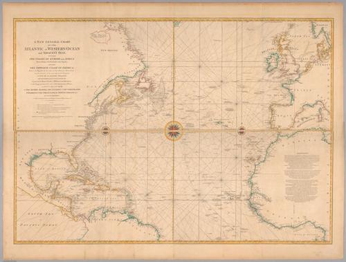 E560 - A new general chart of the Atlantic or Western Ocean and adjacent seas 1777 - Jane and Ronald Gibbs Collection