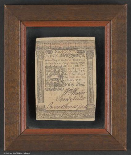 E560 - Fifty shillings 1773 - Jane and Ronald Gibbs Collection