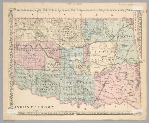 E560 - &nbsp; Colorado ; Indian Territory (1882) - Jane and Ronald Gibbs Collection
