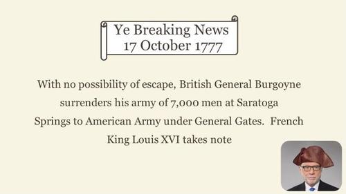 Ye Breaking News 17 October 1777