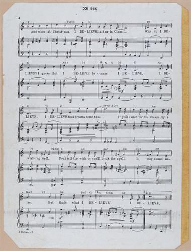 E588 - Various Musical Sheet - 29572