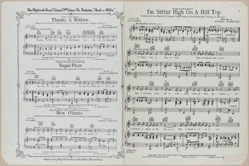 E588 - Various Musical Sheet - 29586-29587