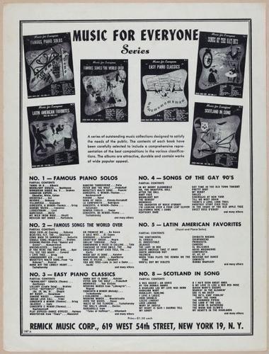 E588 - Various Musical Sheet - 29608