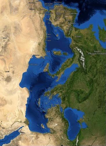Maghrib Map - Modern Equivalent&nbsp;