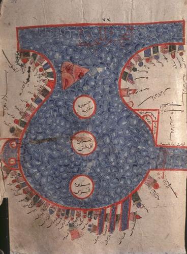 13th Century Mamluk Rendition of KMMS Mediterranean Map (Photo: Karen Pinto)