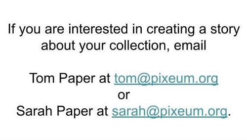To create a story about your collection