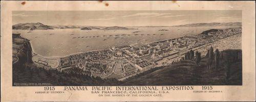 1914 Cardinell-Vincent View of the Panama Pacific International Exhibition; San Francisco (Geographicus Rare Antique Maps)