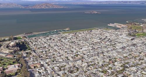 Marina District Today (Google Earth)