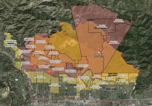 Cal Fire Map — Eaton Fire, Christopher Hughes